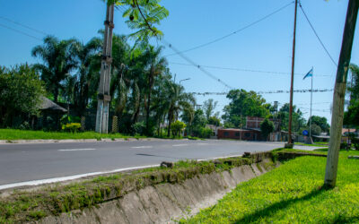 Inauguraron obras de pavimentación en Santa Ana