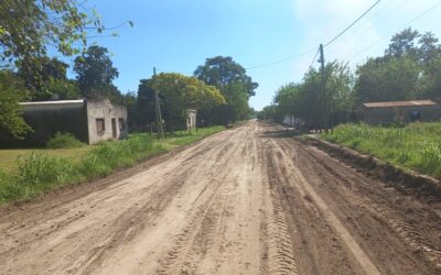 Reacondicionan los caminos en Villa Belgrano tras el temporal
