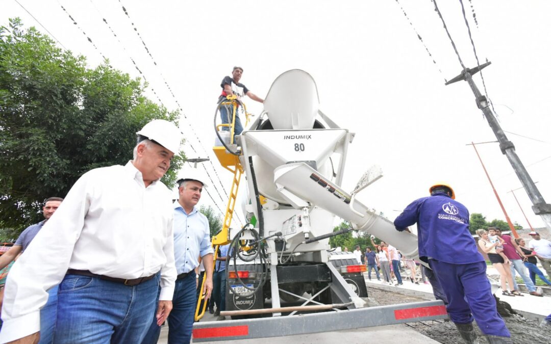 Jaldo recorrió las obras que se realizan sobre la ruta provincial 329