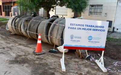 La SAT está recambiando cañería de cloacas en Villa 9 de Julio