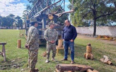 La SAT comenzó a perforar un pozo de agua potable en el Liceo Militar