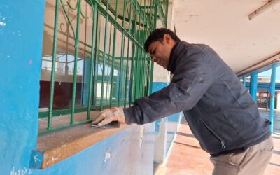 Obras Públicas avanza con mejoras en escuelas de la capital