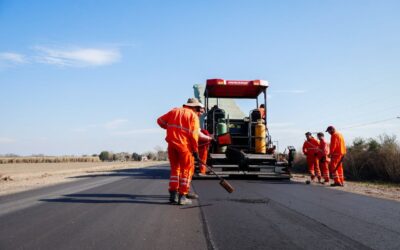 Ruta 329: El tramo de Monteagudo avanza en su repavimentación