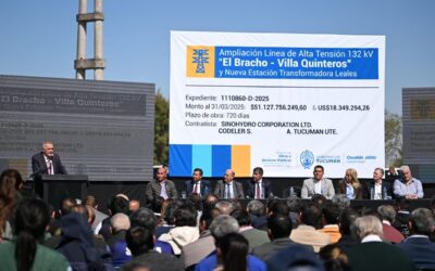 Con una inversión de más de USD 65 millones, Jaldo inició la construcción de la nueva línea de alta tensión