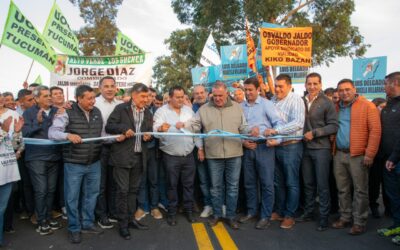 Jaldo inauguró la repavimentación de la Ruta Provincial 329