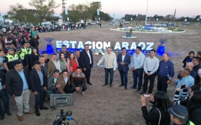 Jaldo inauguró obras de infraestructura y seguridad en Estación Aráoz y Tacanas