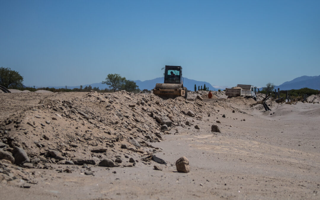 El Plan Pre Lluvia avanza con nuevas obras en el río Santa María