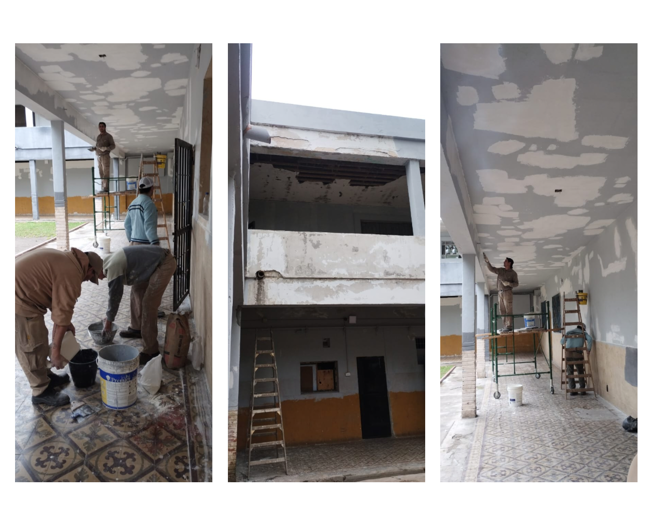 El Ministerio de Obras Públicas realiza tareas de recuperación y pintura en el Hogar Belgrano