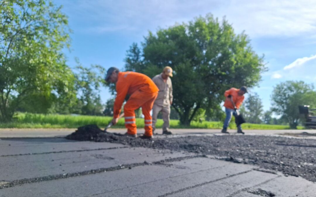 En el tramo final: avanza la repavimentación de la Ruta 325