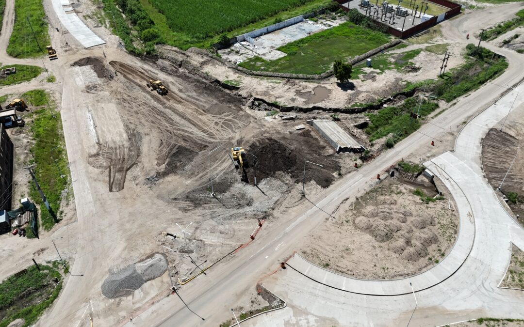 Jerarquización y seguridad vial: avanza a paso firme la obra del nuevo acceso a Alberdi