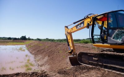 Saneamiento histórico en Burruyacú: la planta de tratamiento y red cloacal supera el 55% de avance