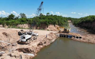 Obras Públicas avanza en la reconstrucción del Puente del Coy en Estación Aráoz